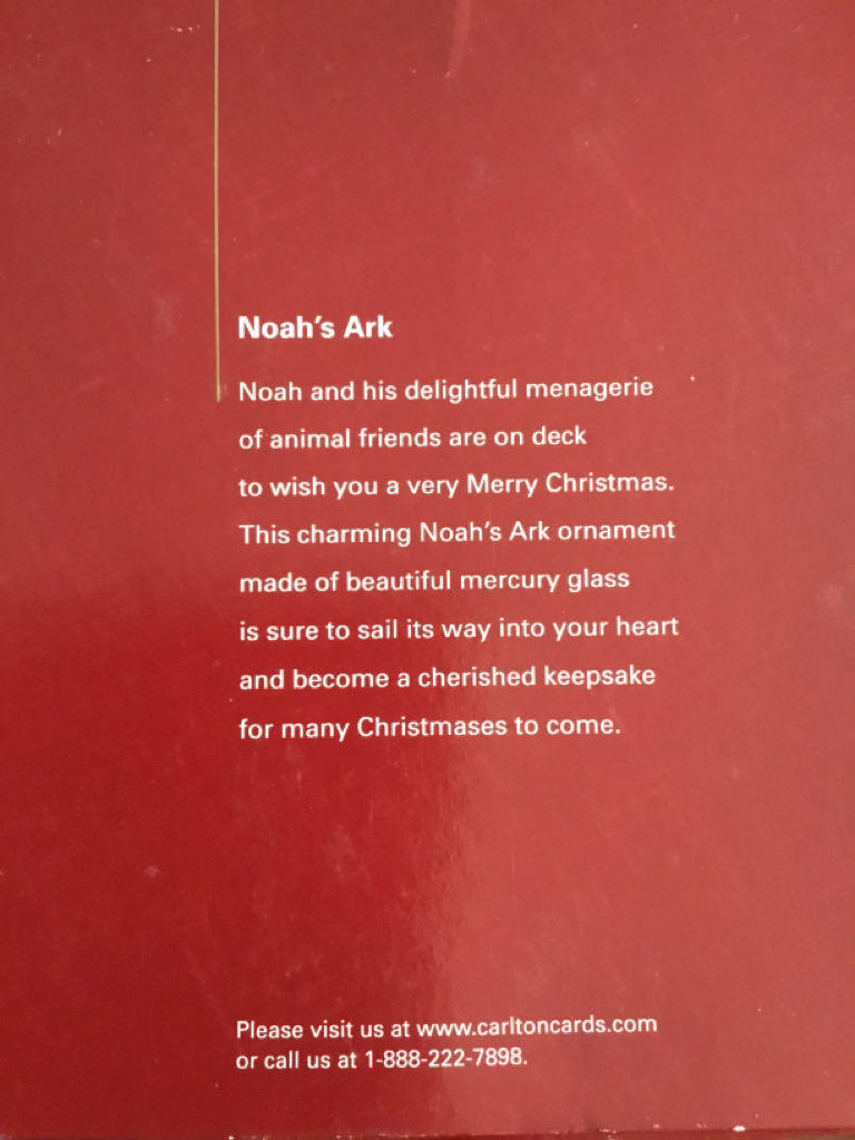 Noah’s Ark - Heirloom Ornaments Collection ornament collectible [Barcode 661526172079] - Main Image 2