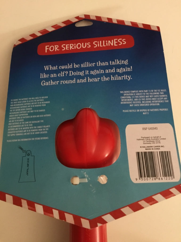 Talk Like A Elf - Northpole ornament collectible [Barcode 9300728861220] - Main Image 2