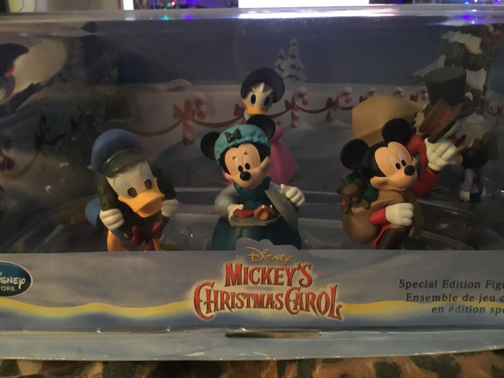 Jewelbrite - Diamond - Clear - Red/Green Ribbon & Gold Tinsel - Pink Back