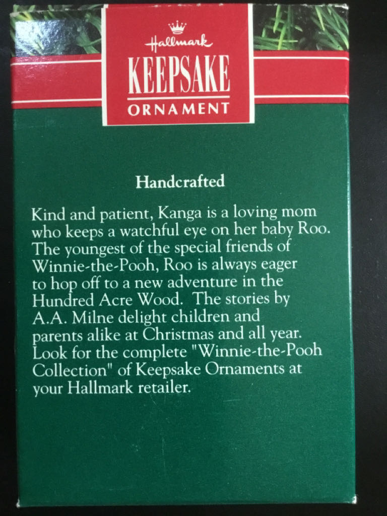 Winnie The Pooh 1991 - Kanga And Roo - Disney Winnie The Pooh ornament collectible - Main Image 2