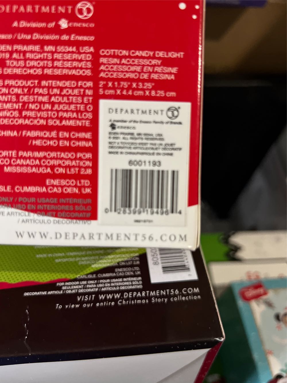 Cotton Candy Delight - Mickey’s Merry Christmas Village (6001193) ornament collectible [Barcode 028399194964] - Main Image 4