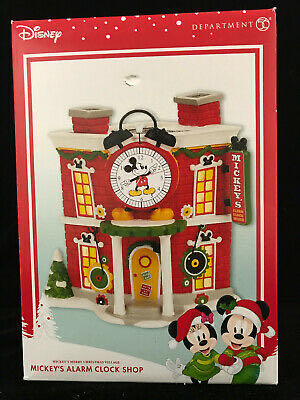 Mickey’s Alarm Clock Shop - Mickey’s Merry Christmas Village (Disney) ornament collectible - Main Image 1