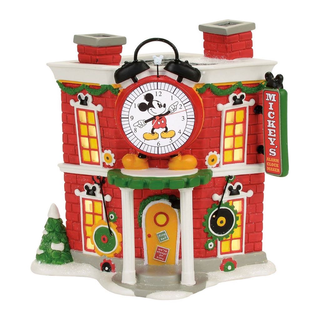 Mickey’s Alarm Clock Shop - Mickey’s Merry Christmas Village (Disney) ornament collectible - Main Image 2