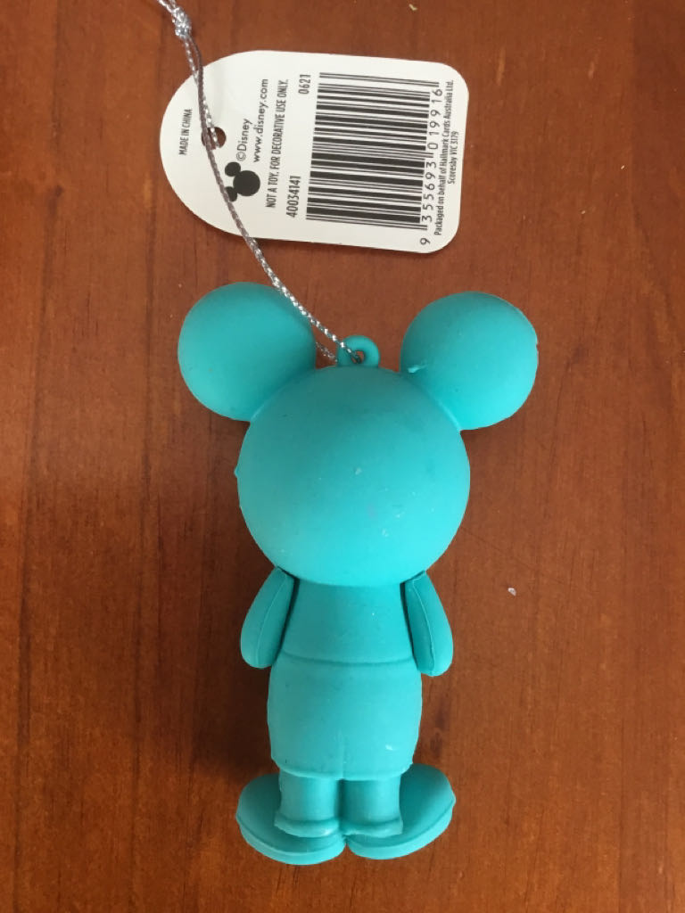 Mickey Mouse Teal - Disney Mickey Mouse ornament collectible [Barcode 9355693019916] - Main Image 2