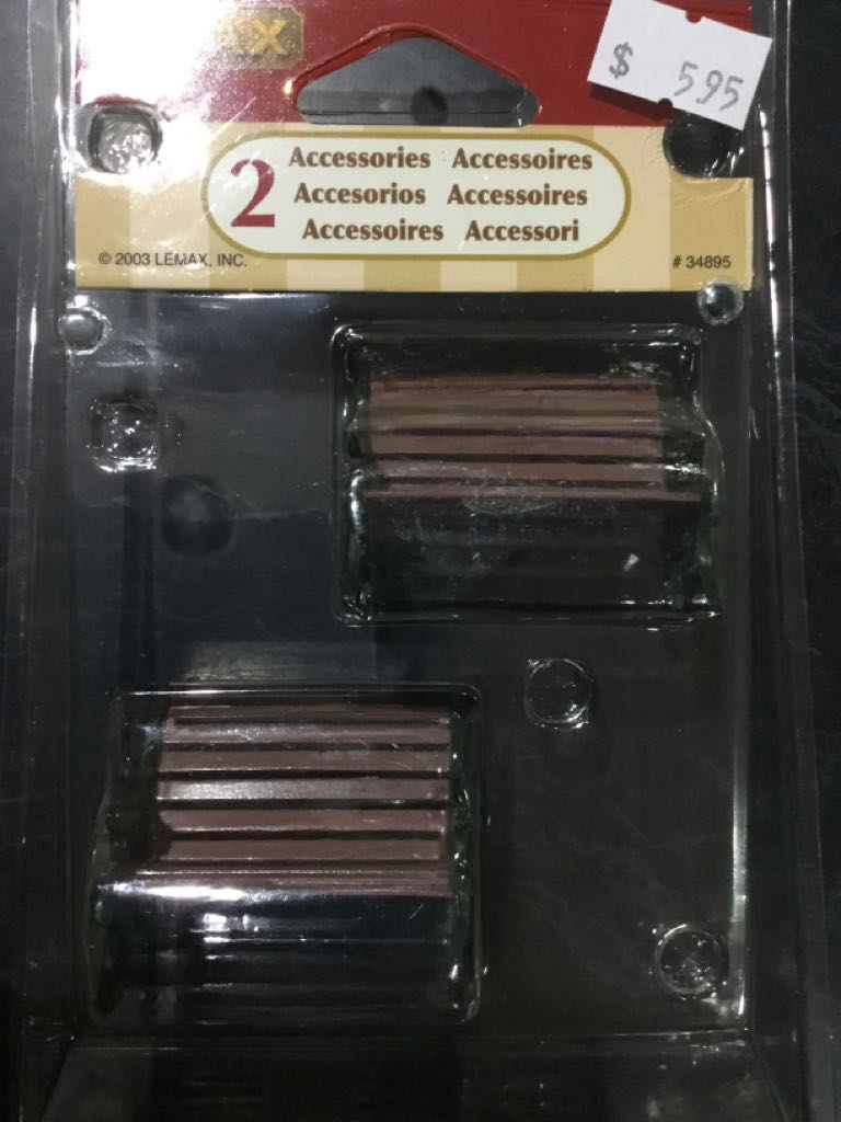 Park Bench Set Of 2 - #34895 - General (Accessories) ornament collectible [Barcode 728162348951] - Main Image 1