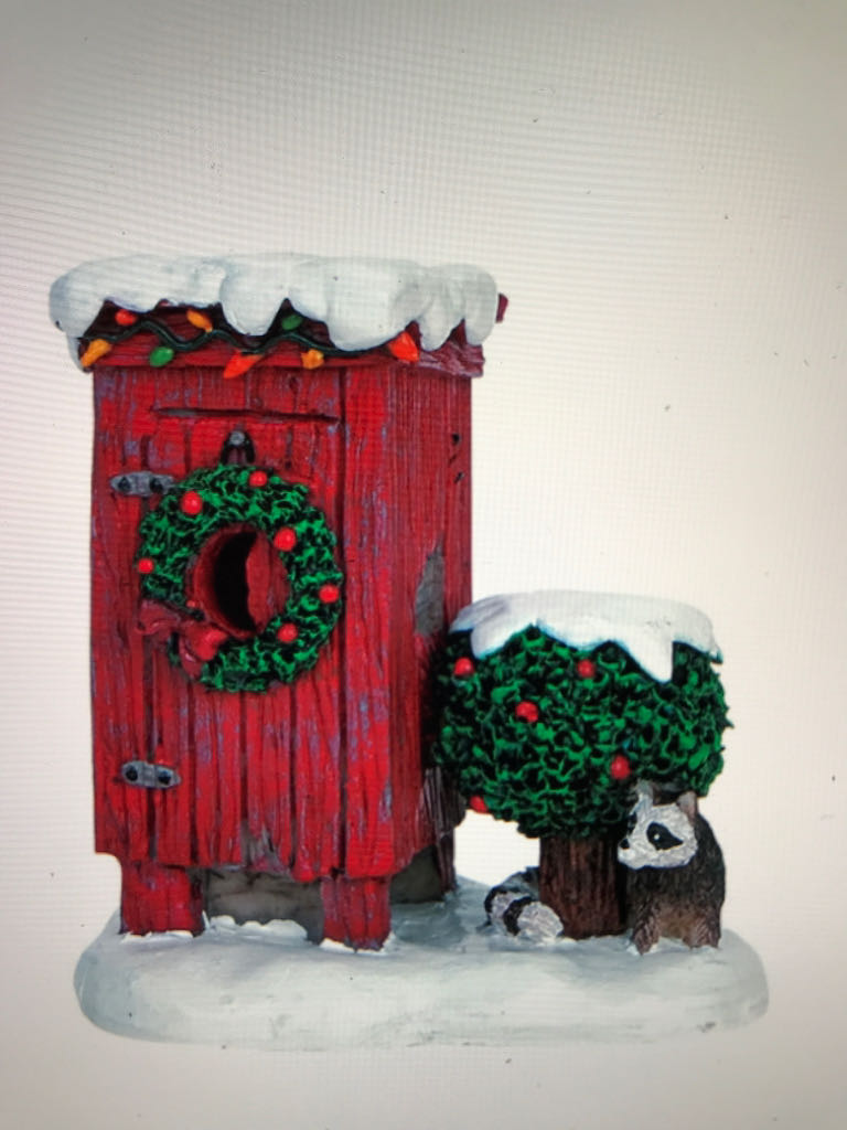 Christmas Outhouse #64481 - Accessory (Village Accessories) ornament collectible [Barcode 728162644817] - Main Image 2