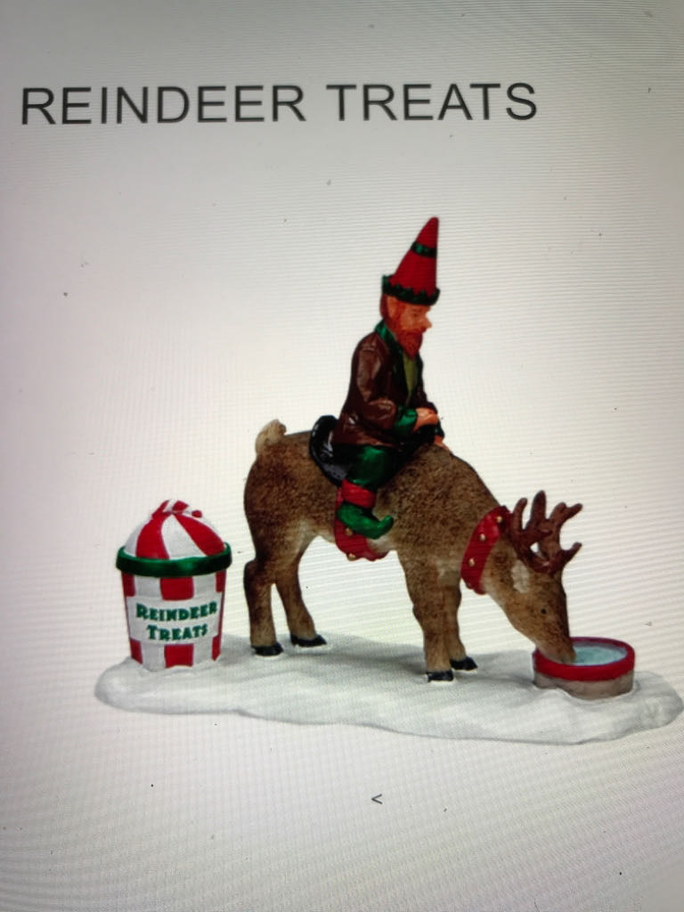 Reindeer Treats #72387 - Santa’s Wonderland (Figurines) ornament collectible [Barcode 728162723871] - Main Image 2