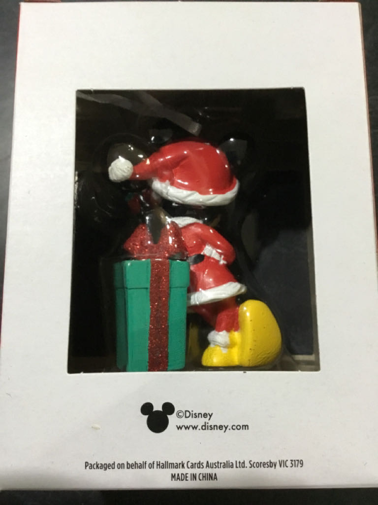 Mickey Mouse With Gift - Disney Mickey Mouse ornament collectible [Barcode 9355693020271] - Main Image 2