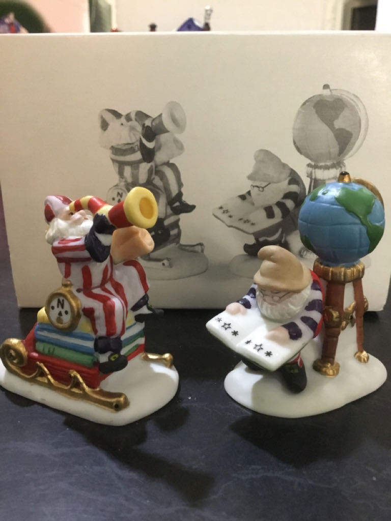 Charting Santa’s Course - North pole series (Heritage Village Collection) ornament collectible [Barcode 734409064089] - Main Image 2