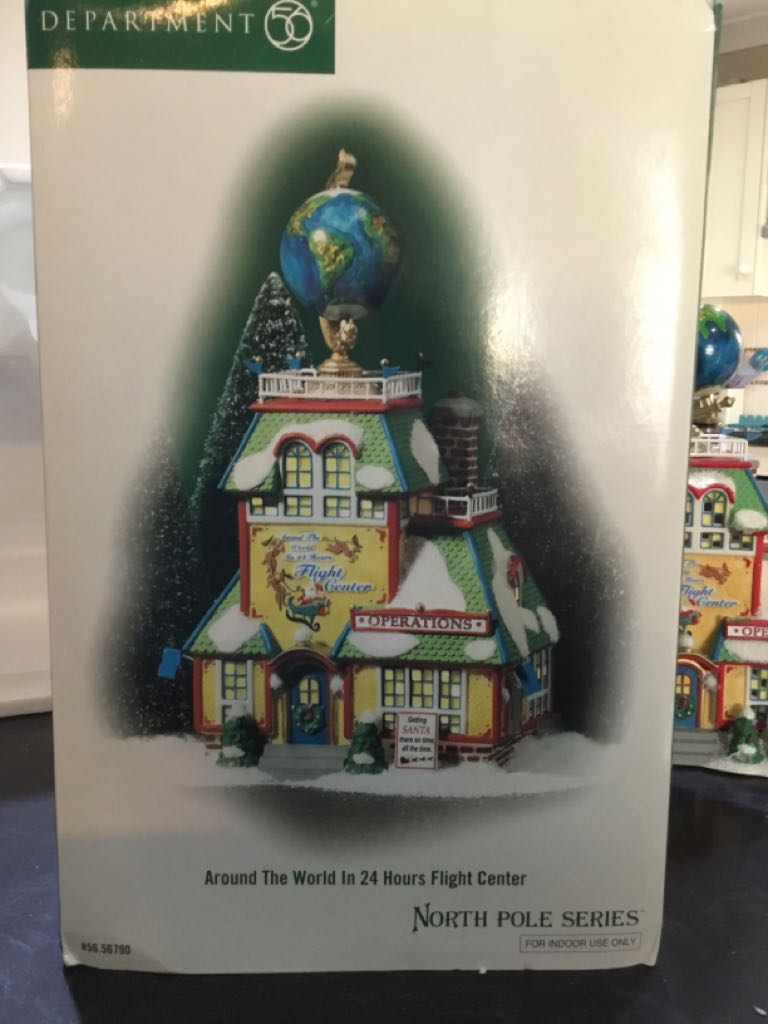 Around The World In 24 Hours Flight Center - North pole series ornament collectible [Barcode 734409364219] - Main Image 1