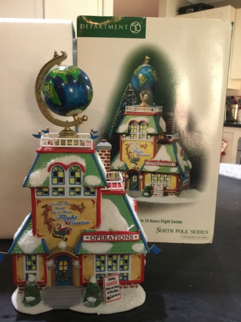 Around The World In 24 Hours Flight Center - North pole series ornament collectible [Barcode 734409364219] - Main Image 2
