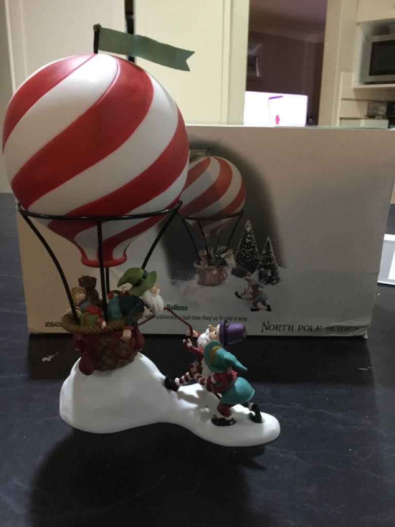 Dash Away Delivery Hot Air Balloon - North pole series ornament collectible [Barcode 734409125438] - Main Image 2