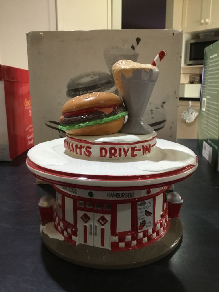 Dinah’s Drive-in - The Original Snow Village ornament collectible [Barcode 734409026605] - Main Image 2