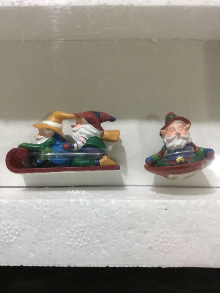 Downhill Elves - North pole series ornament collectible [Barcode 734409114609] - Main Image 2