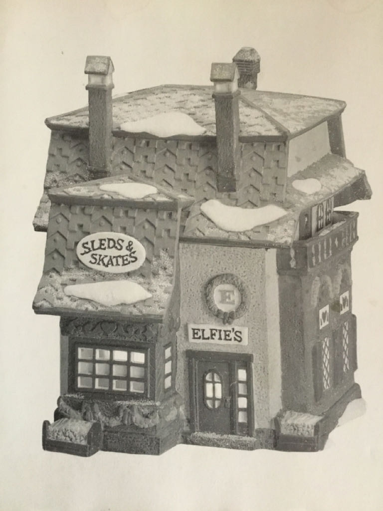 Elfie’s Sleds & Skates - North pole series (Heritage Village Collection) ornament collectible - Main Image 2