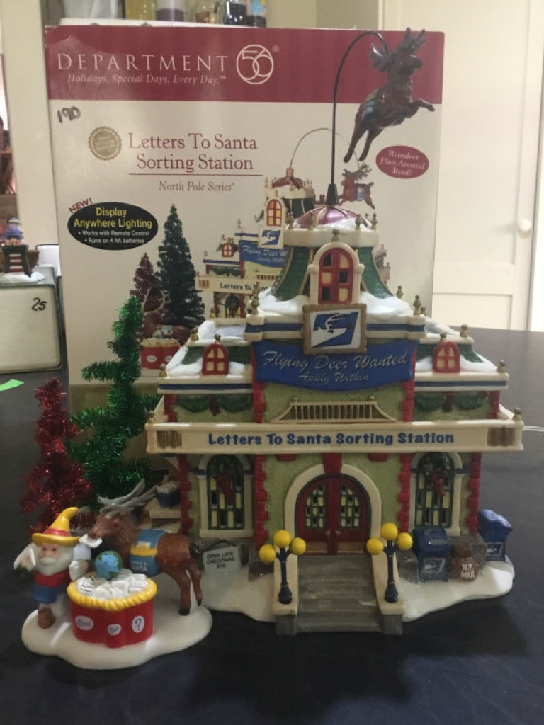 Letters To Santa Sorting Station - North pole series ornament collectible [Barcode 734409390232] - Main Image 2