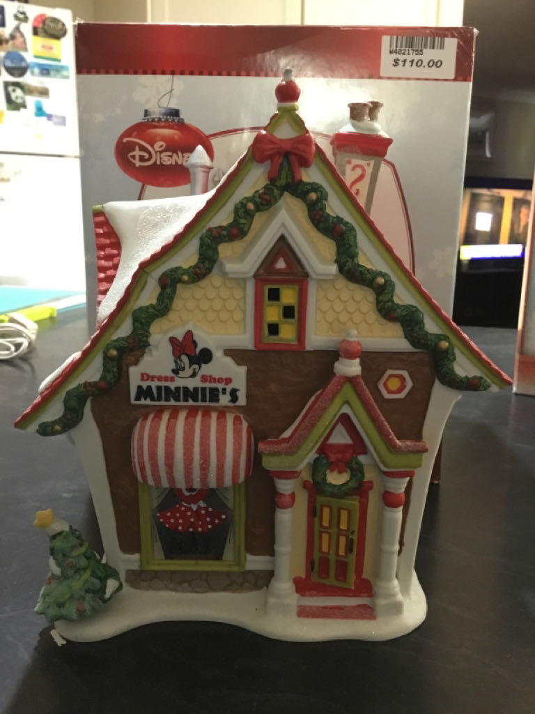 Minnie’s Dress Shop - Mickey’s Merry Christmas Village (Disney) ornament collectible [Barcode 045544366328] - Main Image 2