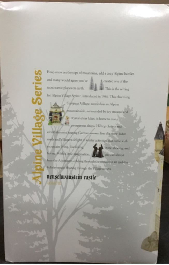 Neuschwanstein Castle - Alpine Village Series ornament collectible [Barcode 045544743013] - Main Image 2