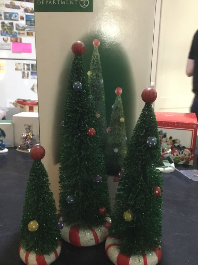 Peppermint Trees - Village Accessories ornament collectible [Barcode 734409149908] - Main Image 2