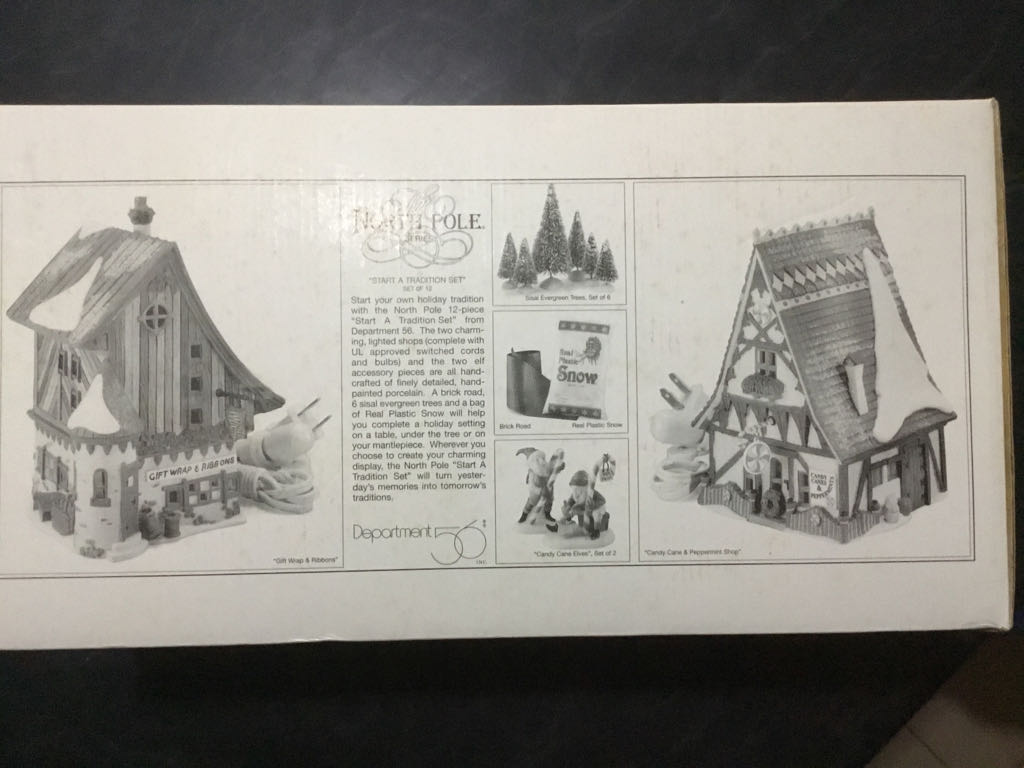 Start A Tradition Set Of 12 - North pole series (Heritage Village Collection) ornament collectible [Barcode 734409072121] - Main Image 2