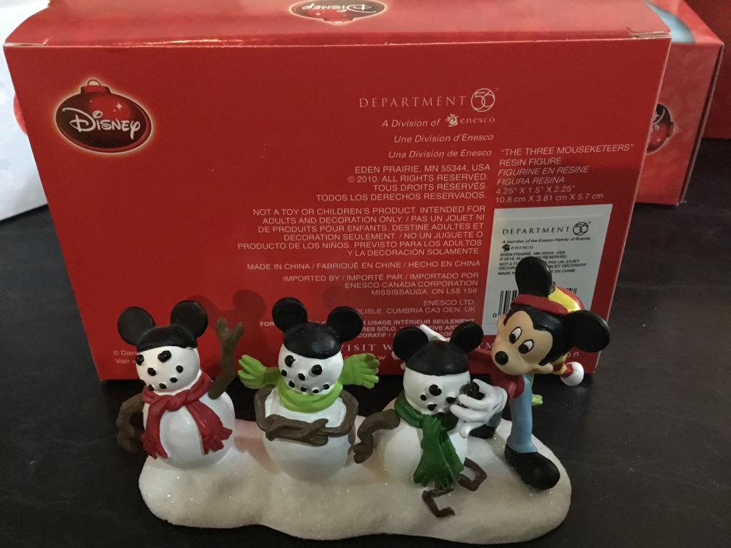 Mickey’s Three Mouseketeers - Mickey’s Merry Christmas Village (Disney) ornament collectible [Barcode 045544333719] - Main Image 2