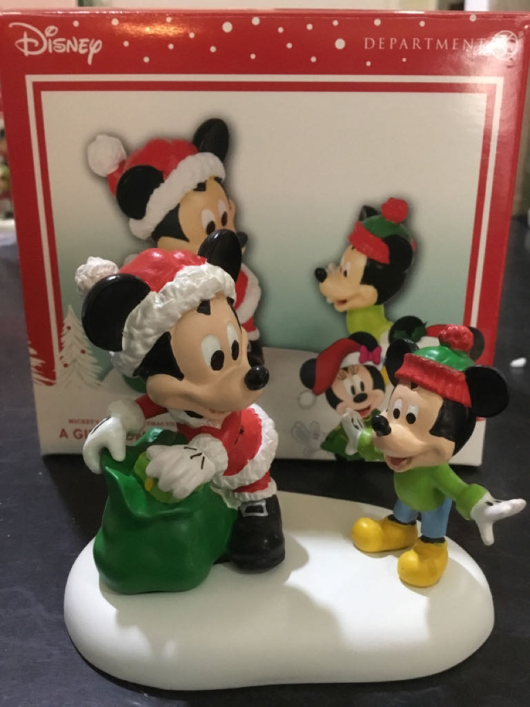 Gift From Mickey, A - Mickey’s Merry Christmas Village (Disney) ornament collectible [Barcode 045544975513] - Main Image 2