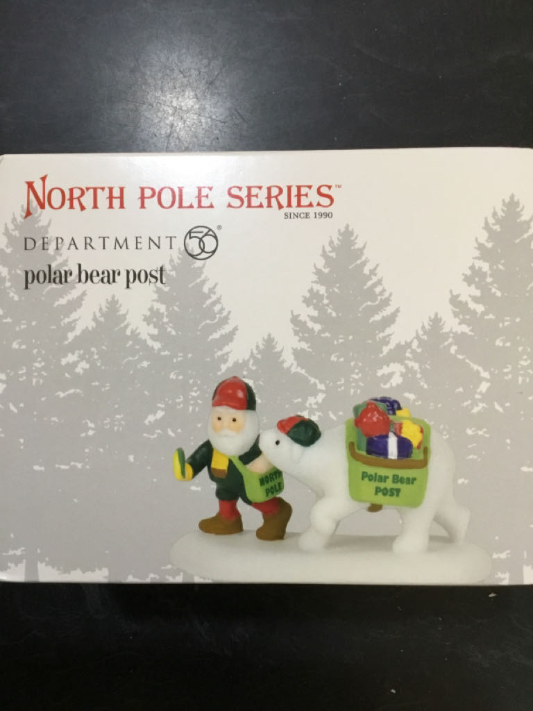 Polar Bear Post - North pole series ornament collectible [Barcode 028399128440] - Main Image 1