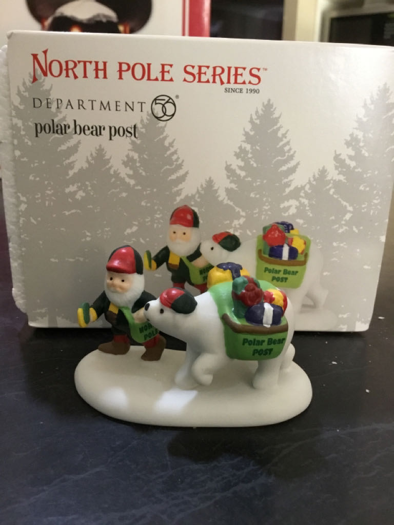 Polar Bear Post - North pole series ornament collectible [Barcode 028399128440] - Main Image 2
