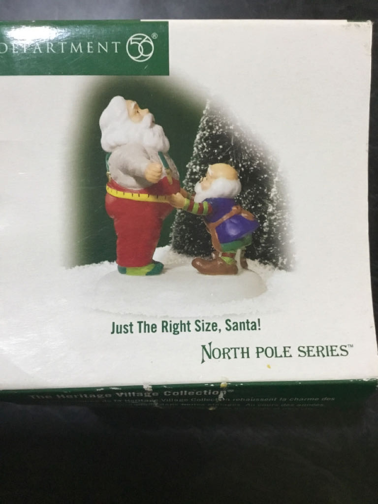 Just The Right Size, Santa! - North pole series ornament collectible [Barcode 734409457560] - Main Image 1