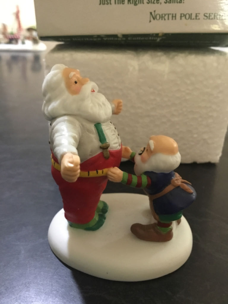 Just The Right Size, Santa! - North pole series ornament collectible [Barcode 734409457560] - Main Image 2