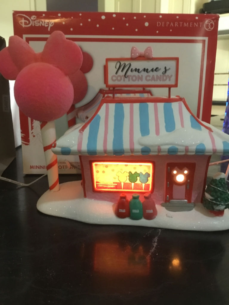 Minnie’s Cotton Candy Shop - Mickey’s Merry Christmas Village (Disney) ornament collectible [Barcode 720322303169] - Main Image 2