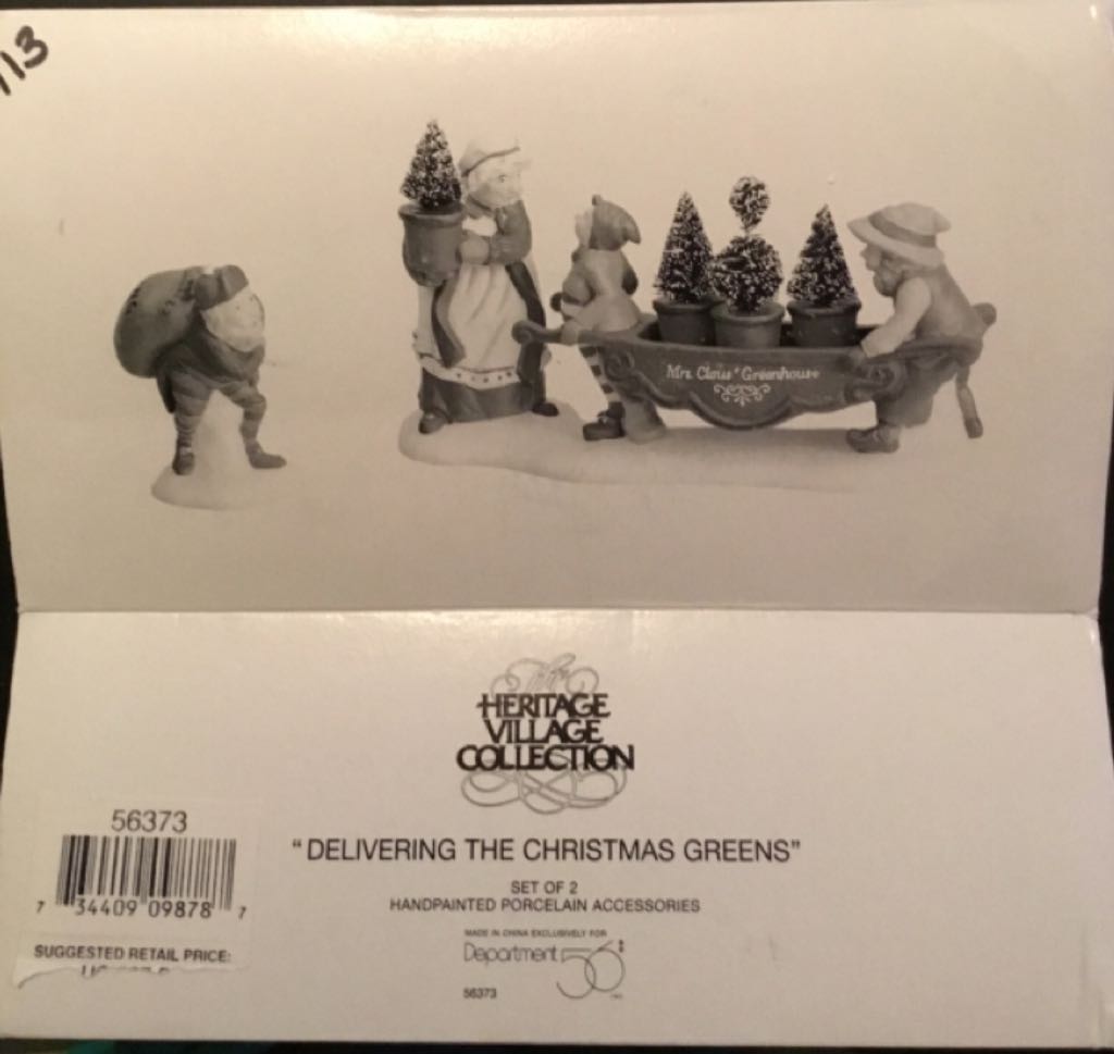 Delivering The Christmas Greens - North pole series (Heritage Village Collection) ornament collectible [Barcode 734409098787] - Main Image 1