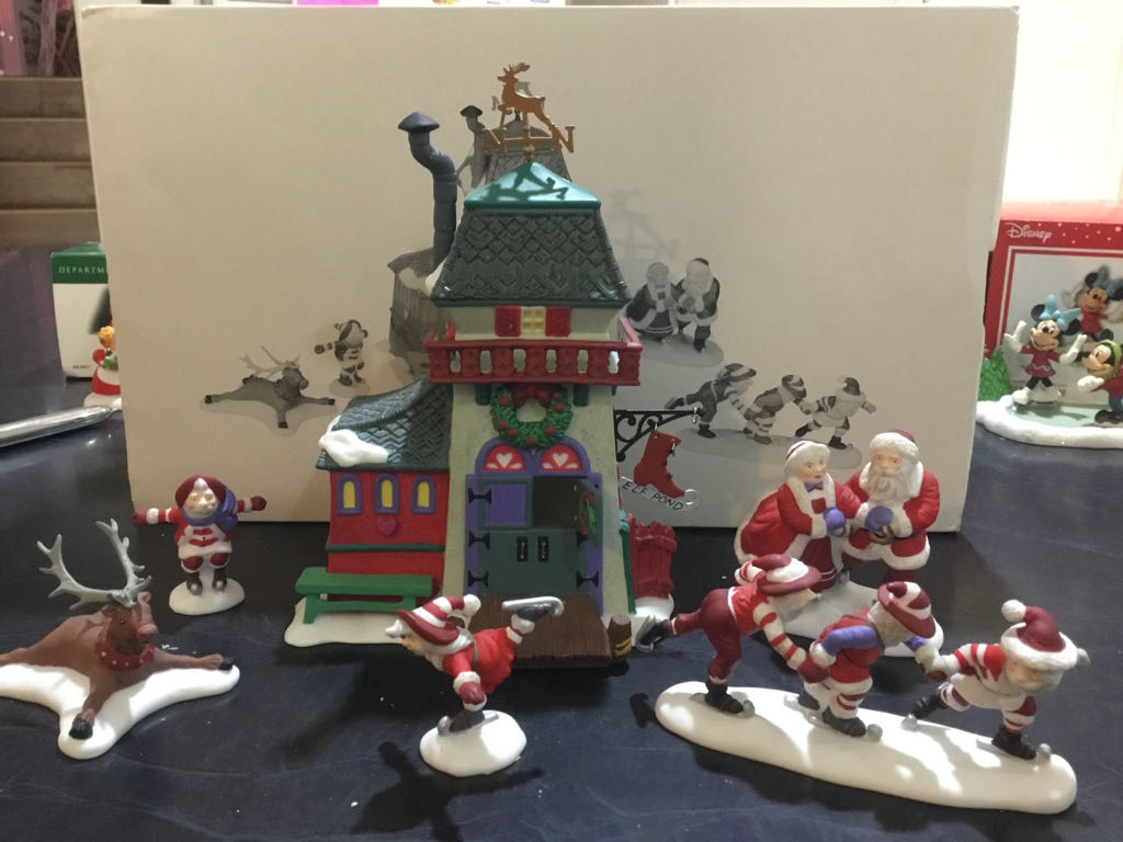 Peppermint Skating Party - North pole series (Heritage Village Collection) ornament collectible [Barcode 734409106697] - Main Image 2