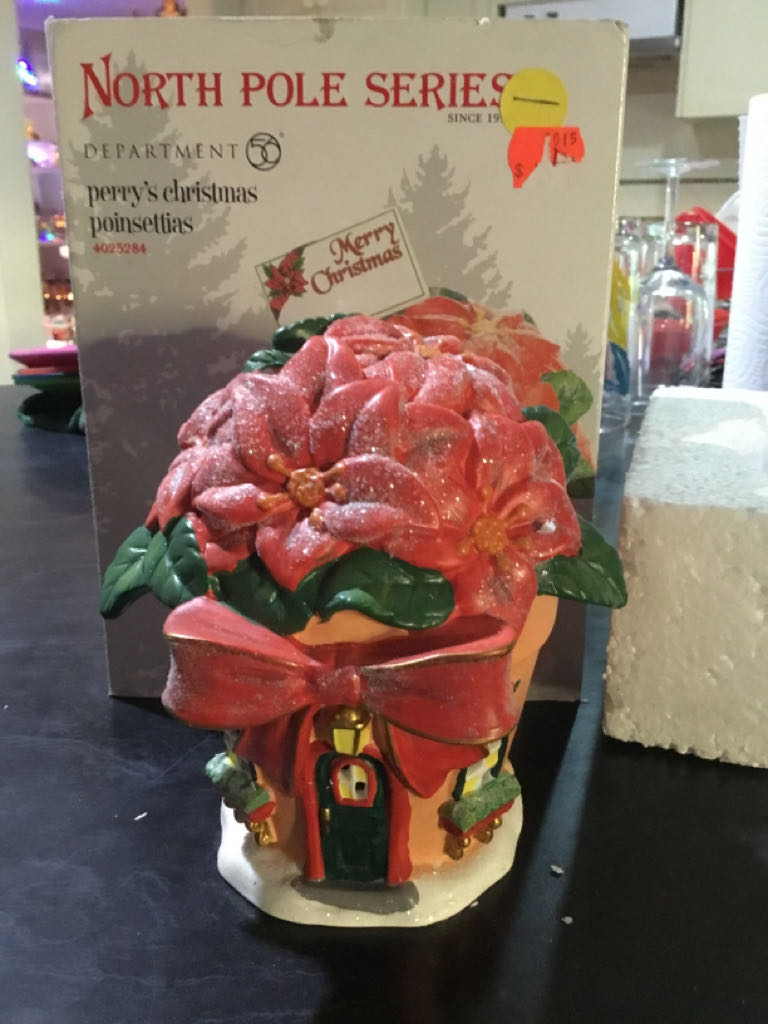 Perry’s Christmas Poinsettias - North pole series ornament collectible [Barcode 045544423540] - Main Image 2