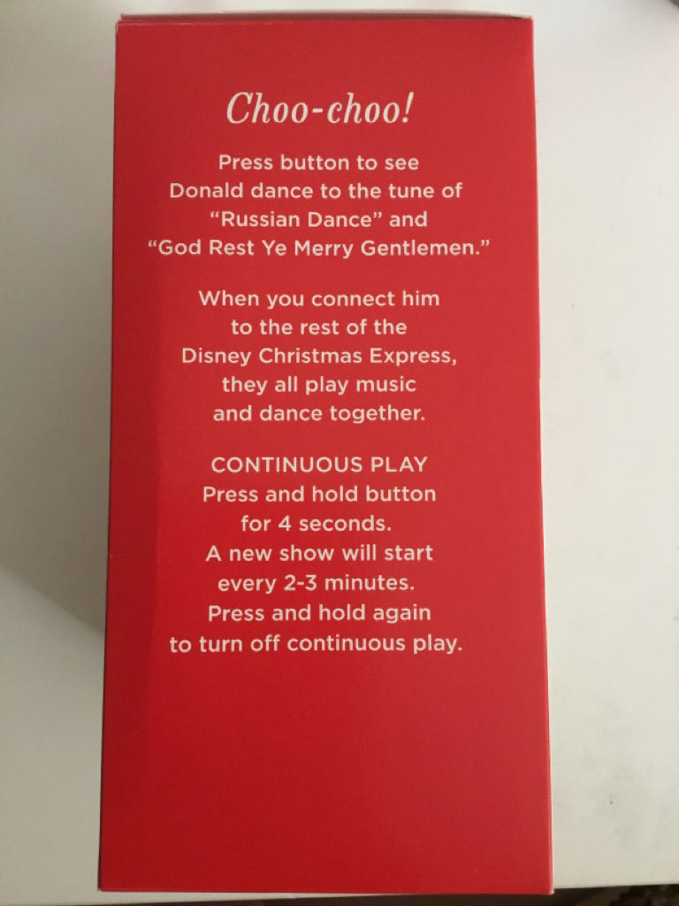 Disney Christmas Express - Donald - Disney Christmas Express (Storytellers - Interactive Light & Sound) ornament collectible [Barcode 9300728917934] - Main Image 2