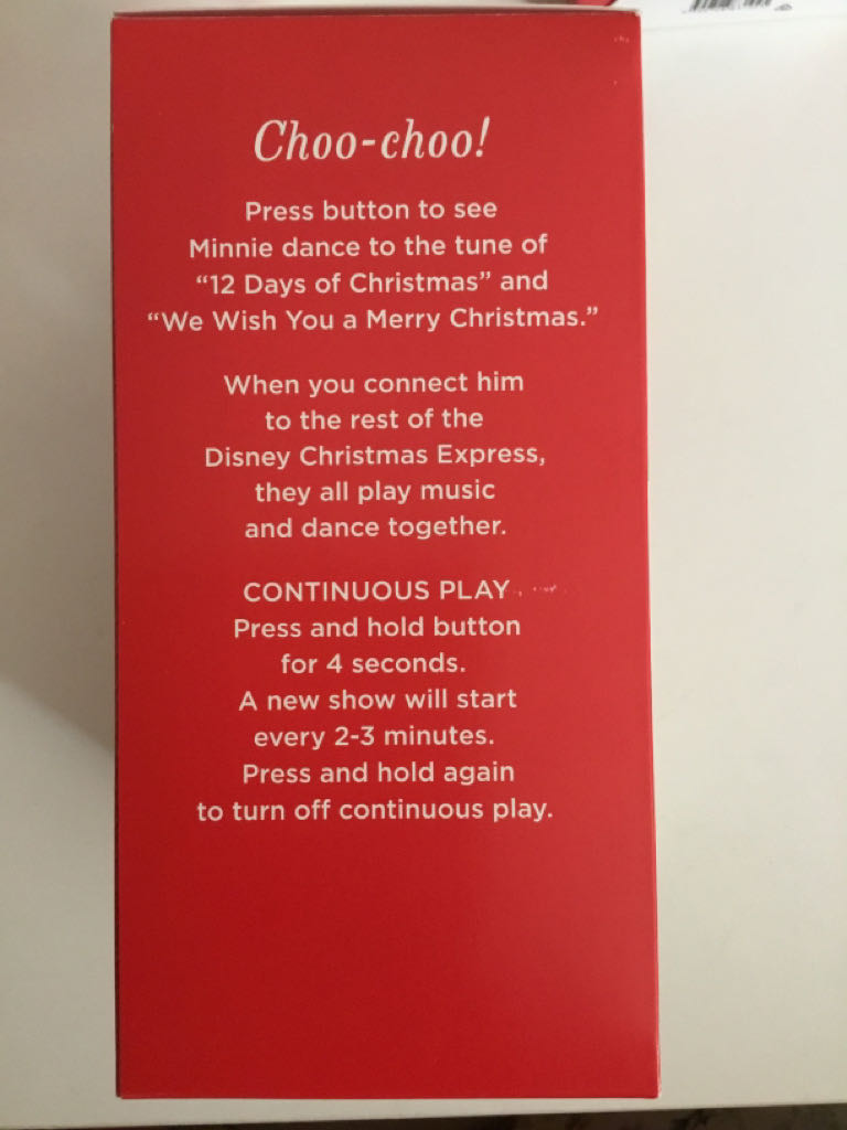 Disney Christmas Express - Minnie - Disney Christmas Express (Storytellers - Interactive Light & Sound) ornament collectible [Barcode 9300728917941] - Main Image 2