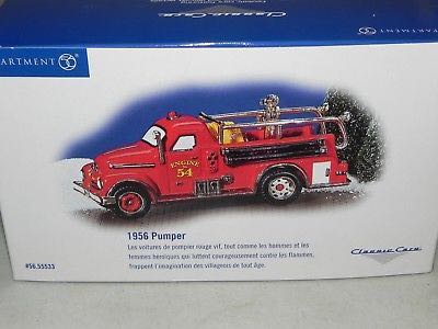 1956 Pumper - The Original Snow Village (Snow Village Classic Cars) ornament collectible [Barcode 734409240711] - Main Image 2