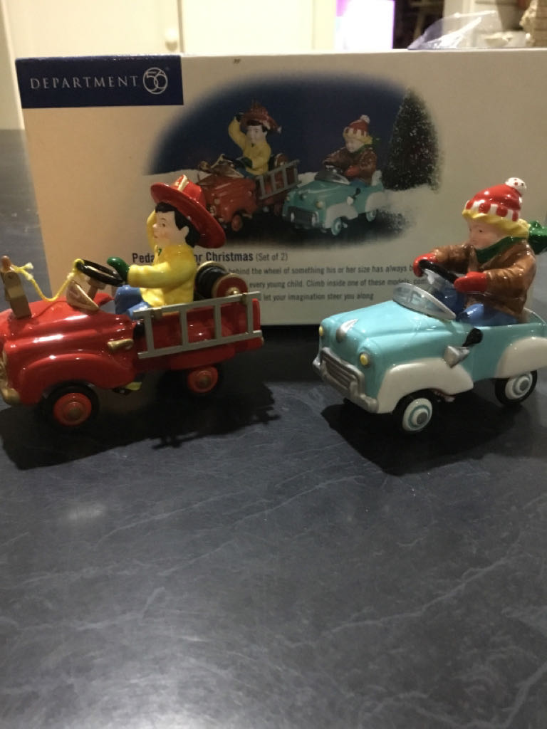 Pedal Cars For Christmas - The Original Snow Village ornament collectible [Barcode 734409182844] - Main Image 2