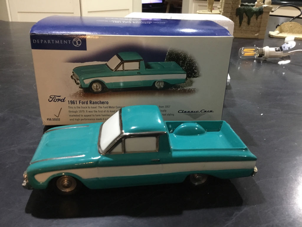 1961 Ford Ranchero - The Original Snow Village (Cars) ornament collectible [Barcode 734409238640] - Main Image 2