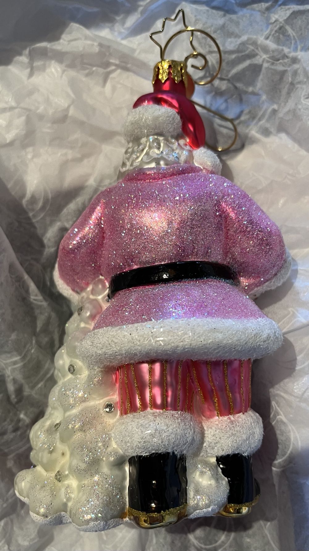 Pink Ribbon Santa - Santa’s ornament collectible - Main Image 2