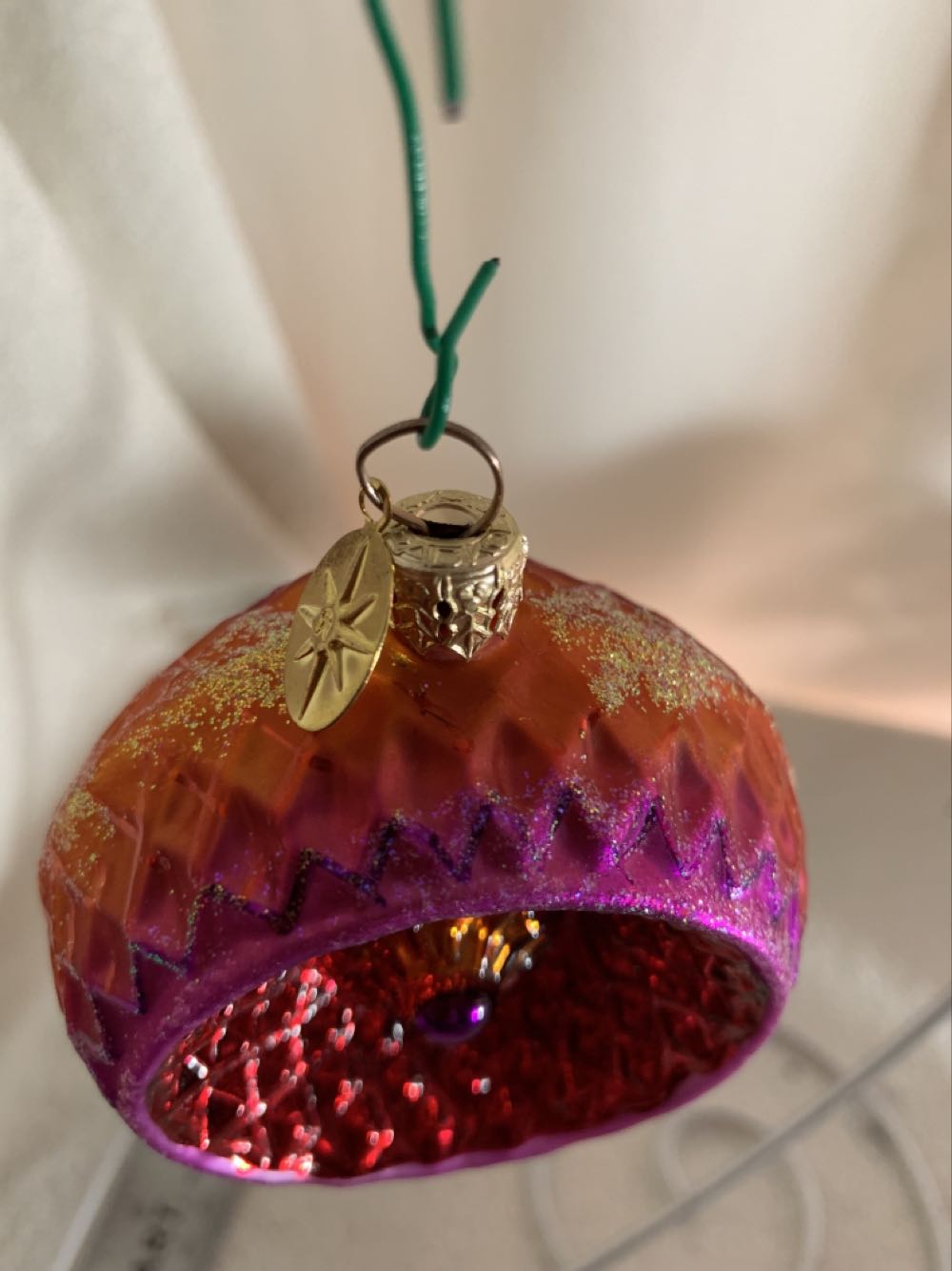 Spectrum Spectacular Kaleidoscope, Fuchsia And Orange - Spectrum Spectacular (Christmas Tree Ornament) ornament collectible - Main Image 3