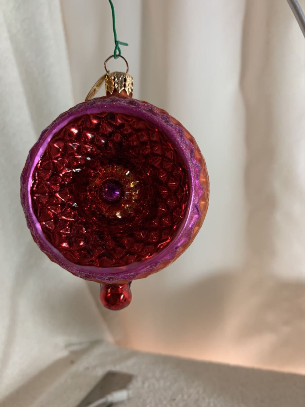 Spectrum Spectacular Kaleidoscope, Fuchsia And Orange - Spectrum Spectacular (Christmas Tree Ornament) ornament collectible - Main Image 4