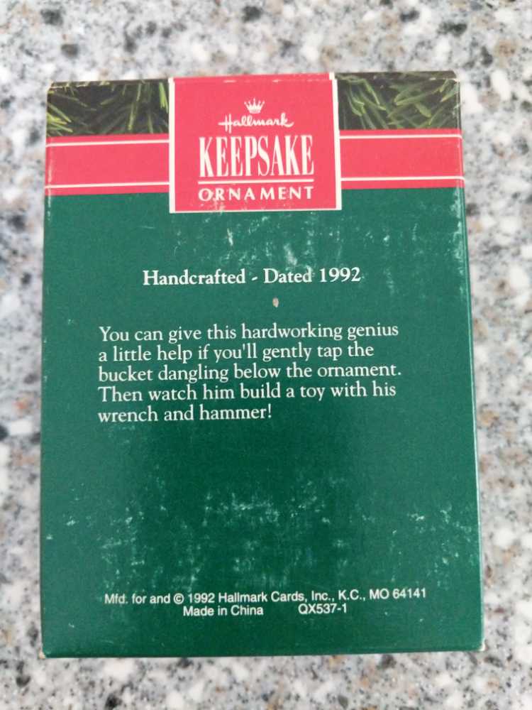 Santa Genius At Work - Santa (Santa) ornament collectible [Barcode 070000027468] - Main Image 2
