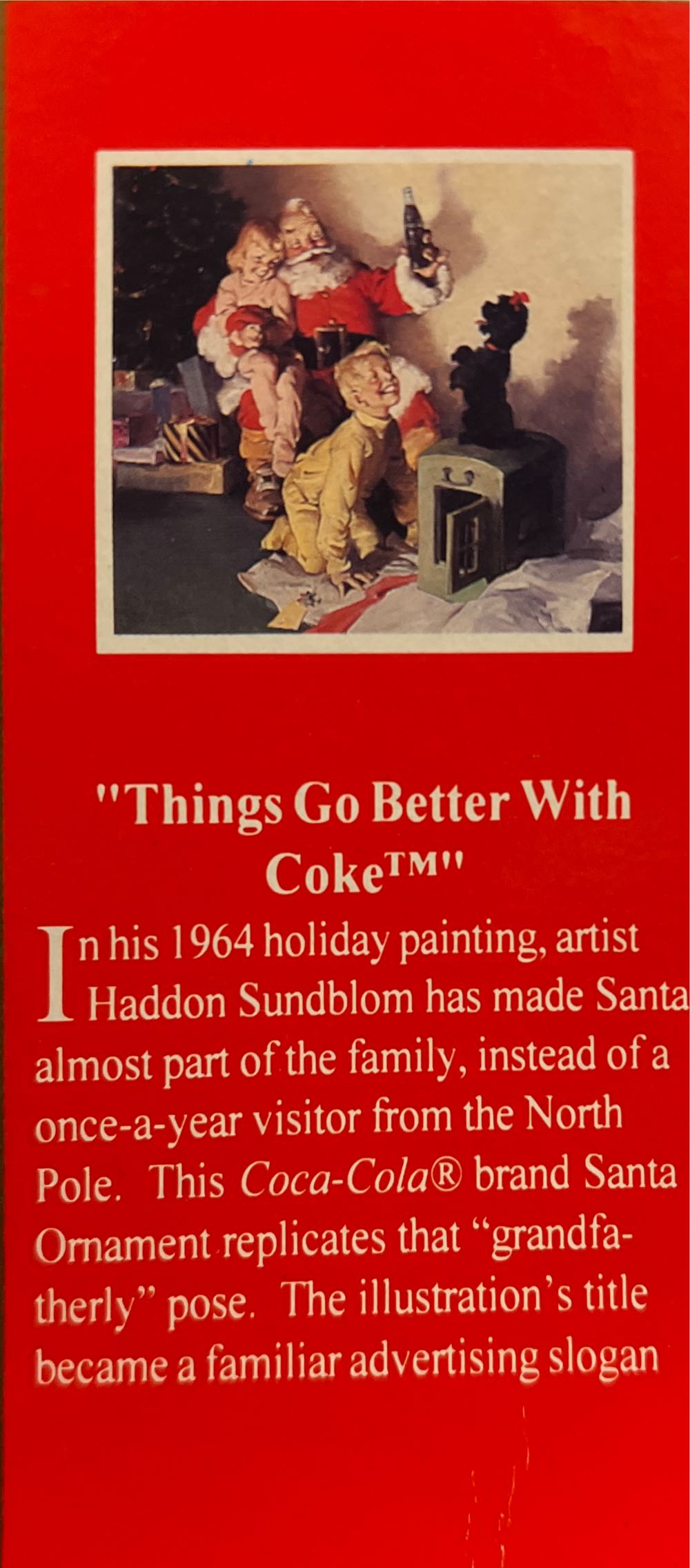 Coca Cola Santa Claus Things Go Better With Coke - Trim-A-Tree Collection (Coca-Cola Santa Claus) ornament collectible [Barcode 715429111106] - Main Image 4