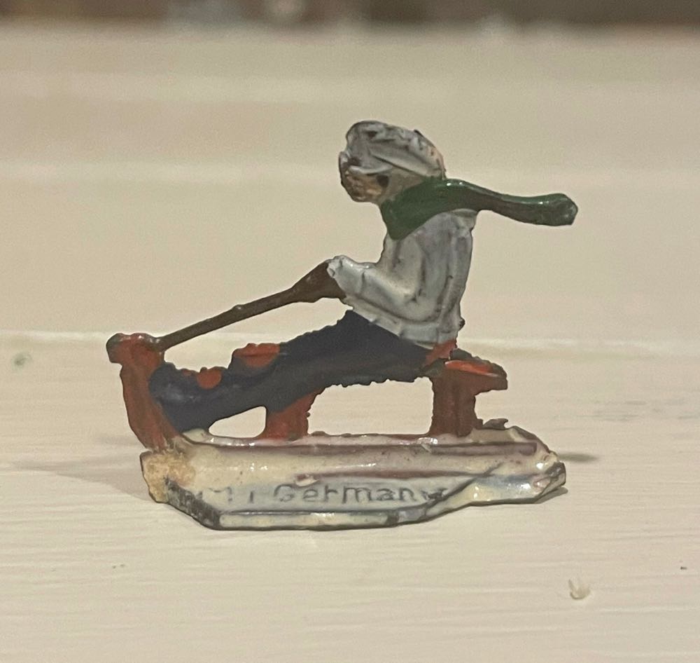 Hans Heinrichsen - Putz - Boy On Sled - Winter Collection (Putz Villager) ornament collectible - Main Image 2