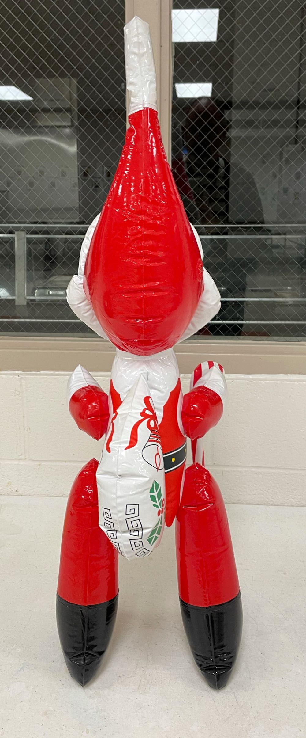 Inflatable - Santa - With Candy Cane & Pack - Santa (Inflatable) ornament collectible - Main Image 3