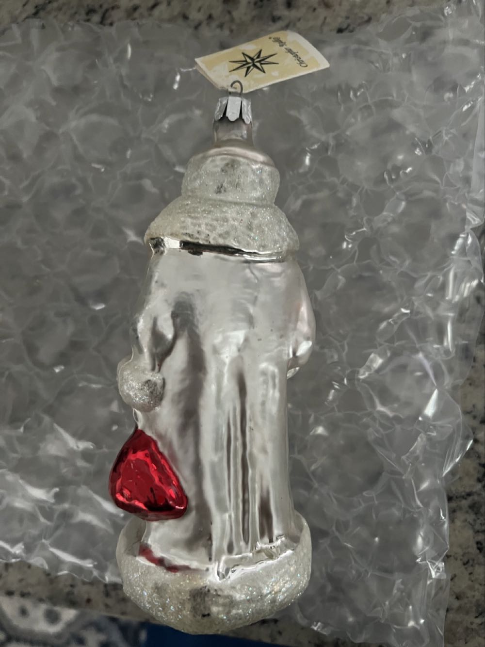 Santa In Winter White - 92-106-0 (Russian) ornament collectible - Main Image 2