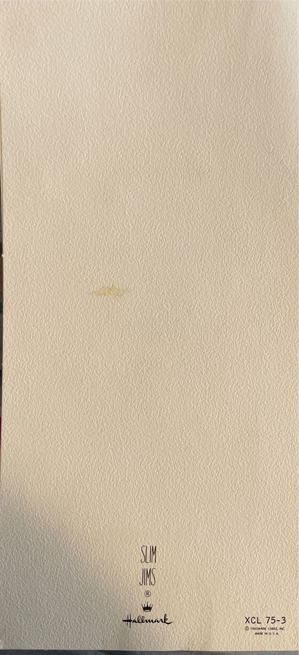 Hallmark - Christmas Card - “Slim Jims” - XCL 75-3 - Christmas (Greeting Card) ornament collectible - Main Image 3