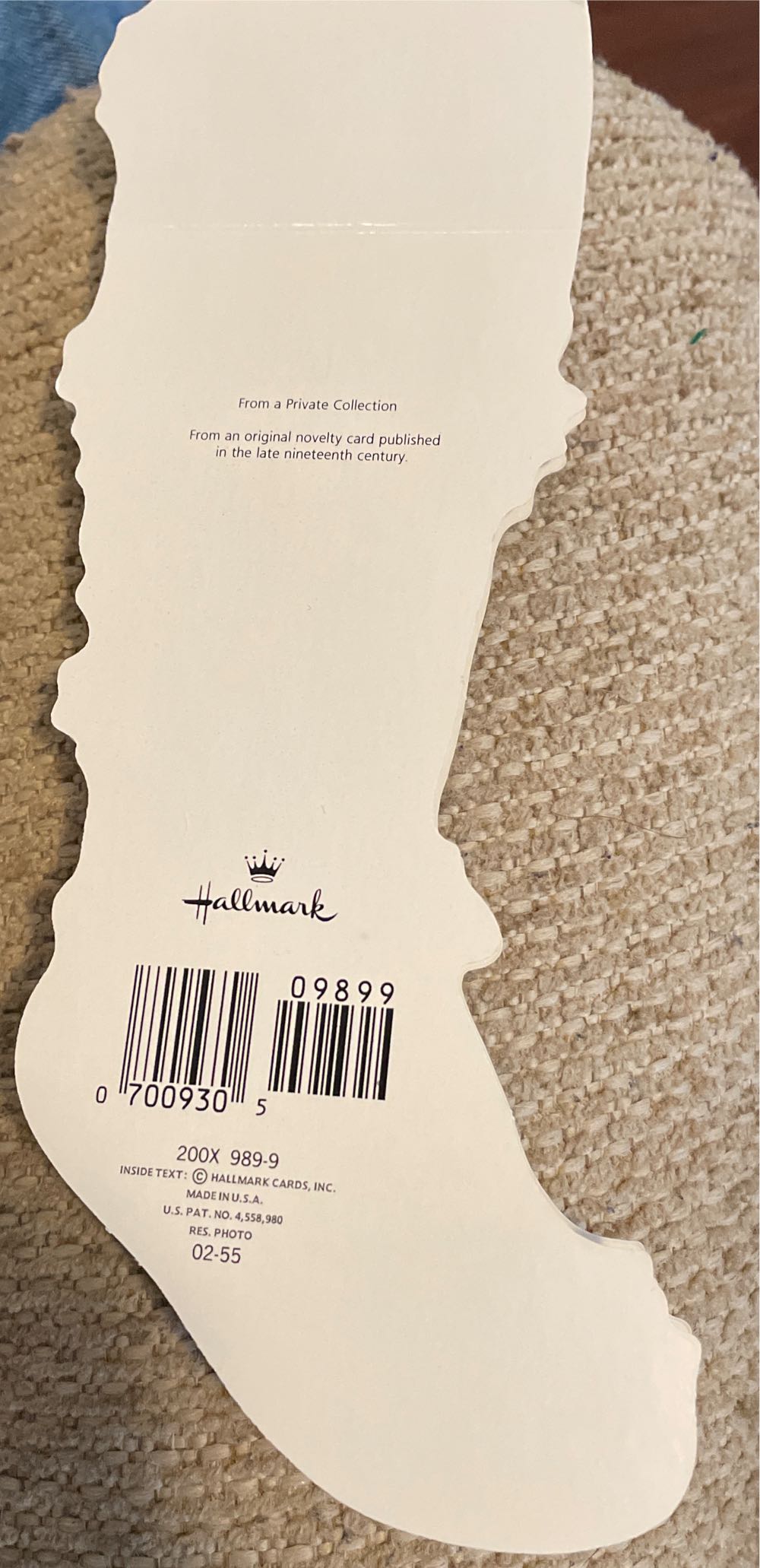 Hallmark - Christmas Card - Reproduction - 200X 989-9 - Christmas (Greeting Card) ornament collectible - Main Image 3