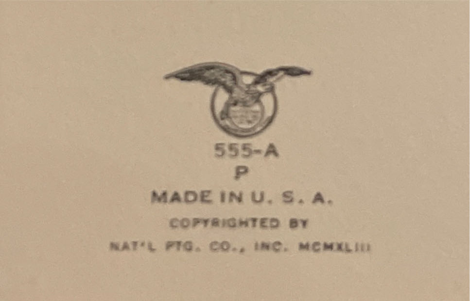 Nat’l Pkg. - Christmas Card - 555-A - Christmas (Greeting Card) ornament collectible - Main Image 4